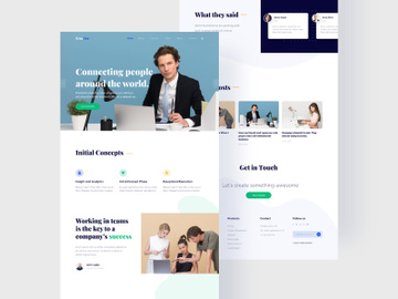Creativo business landing page v3 preview picture