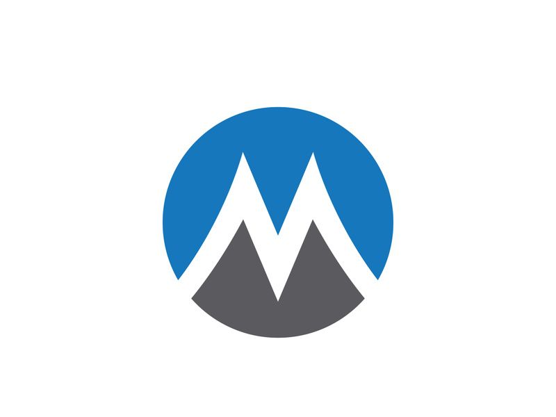 M Letter illustration icon Logo Template
