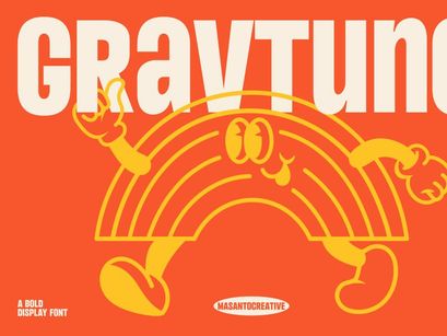 Gravtune – Bold Retro Display Font
