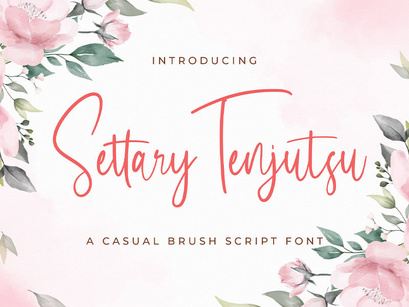 Settary Tenjutsu - Handwritten Font