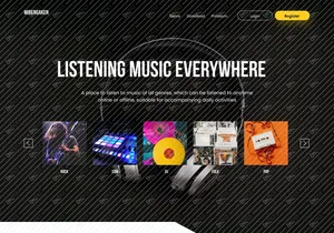 Mirengaken - Music Landing Page