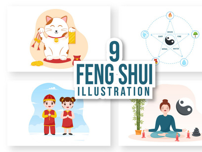 9 Feng Shui Five Elements Illustration