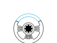 Steering Wheel vector image logo icon