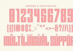 Seven Season - Condensed Sans Serif