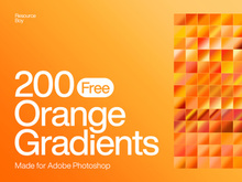 200 Free Orange Photoshop Gradients