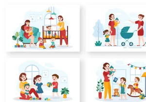 13 Babysitter or Nanny Services Illustration