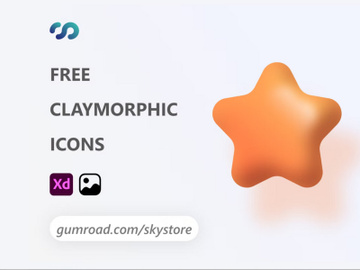 Claymorphic 3D Icons Design preview picture