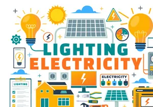 10 Lighting and Electricity Energy Illustration