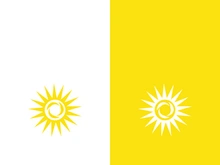 Creative sun concept logo illustration design template