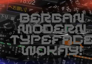 BERGAN - Futuristic Font
