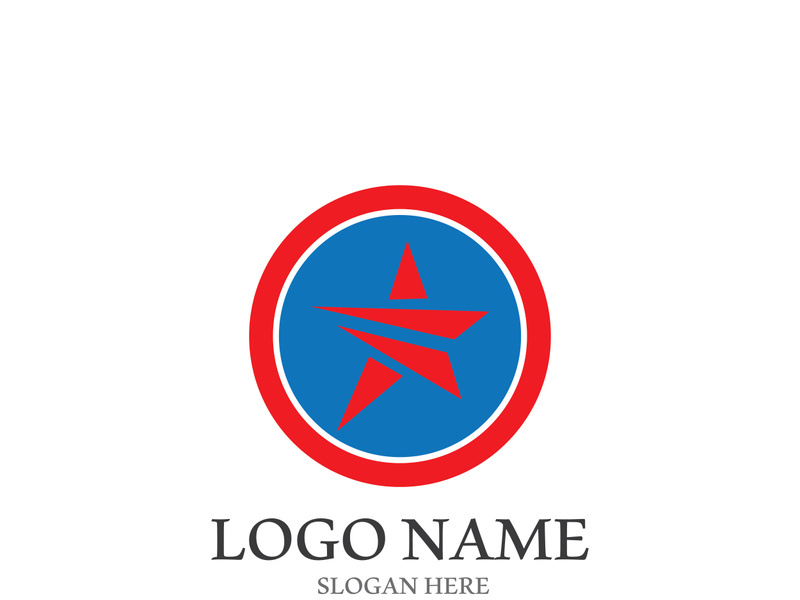 Star icon template vector illustration design