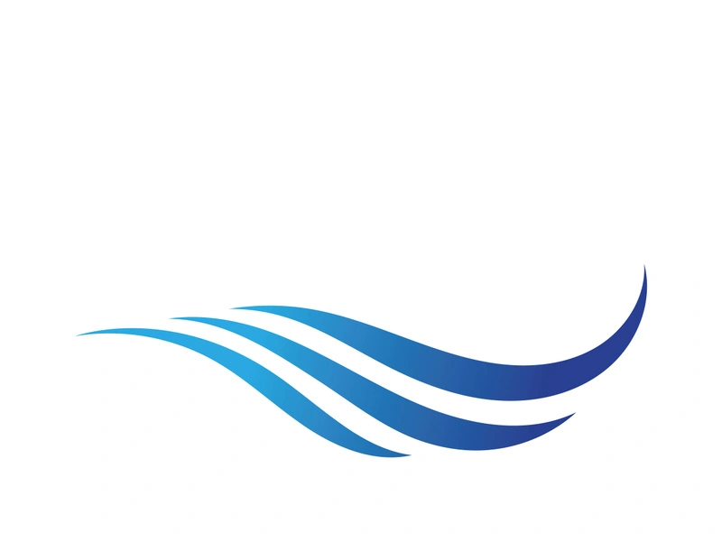 Water wave icon vector template logo