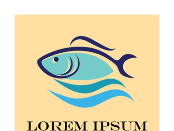 Fish logo template. Creative vector symbol preview picture