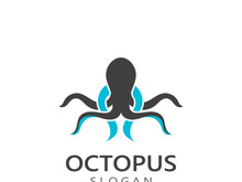 Octopus logo image design icon illustration animal vector