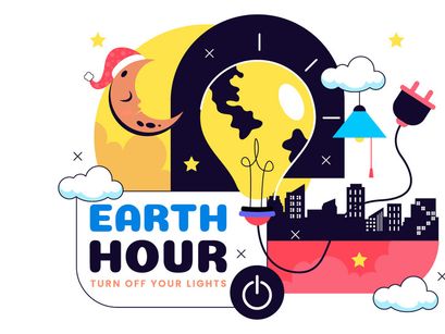 10 Happy Earth Hour Day Illustration