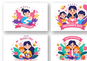 12 Happy Mother Day Illustration