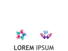 Creative people community group logo design.