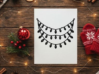 Dekorative Weihnachts-Lichterketten für festliche Deko