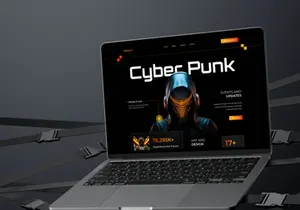 🚀 Cyborg.AI - Cyberpunk Landing Page UI ⚡