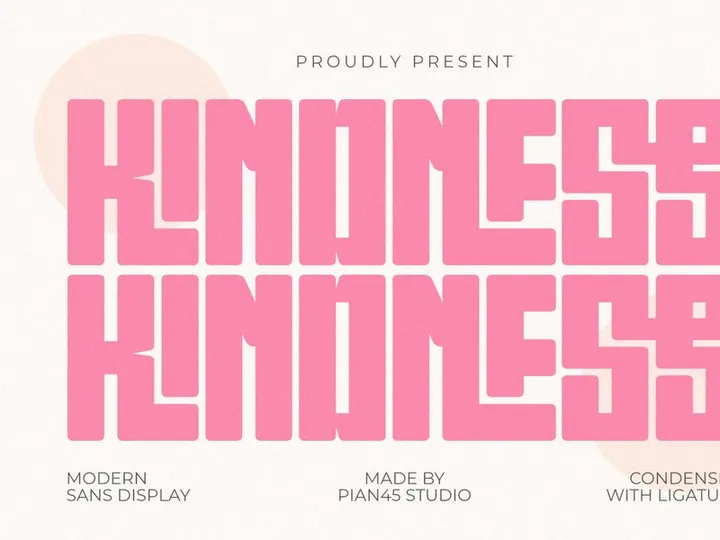 Kindness - Modern Sans Display Font