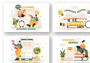 20 Language School Illustration