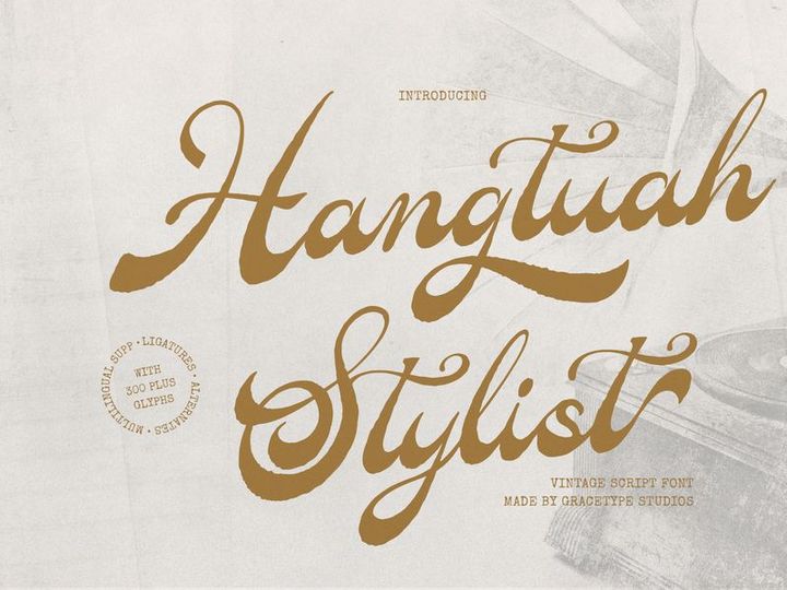 Hangtuah | Vintage Script Font