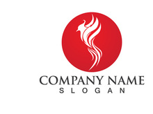 Phoenix Bird Wing Logo Animal Vector