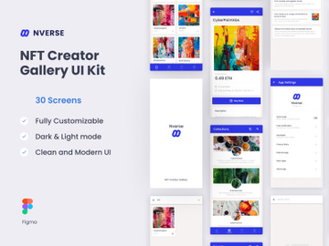 Nverse - NFT Creator Gallery  UI Kit preview picture