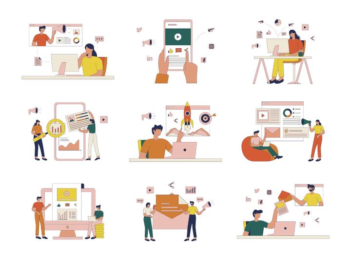 Digital Marketing Illustration Vol 3