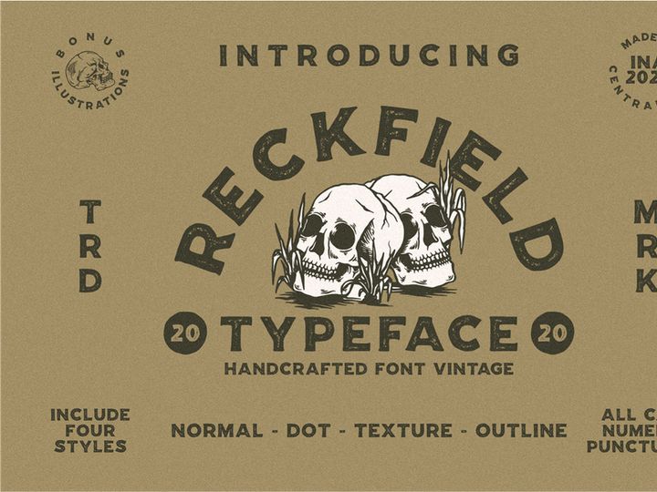 Reckfield Rough Font