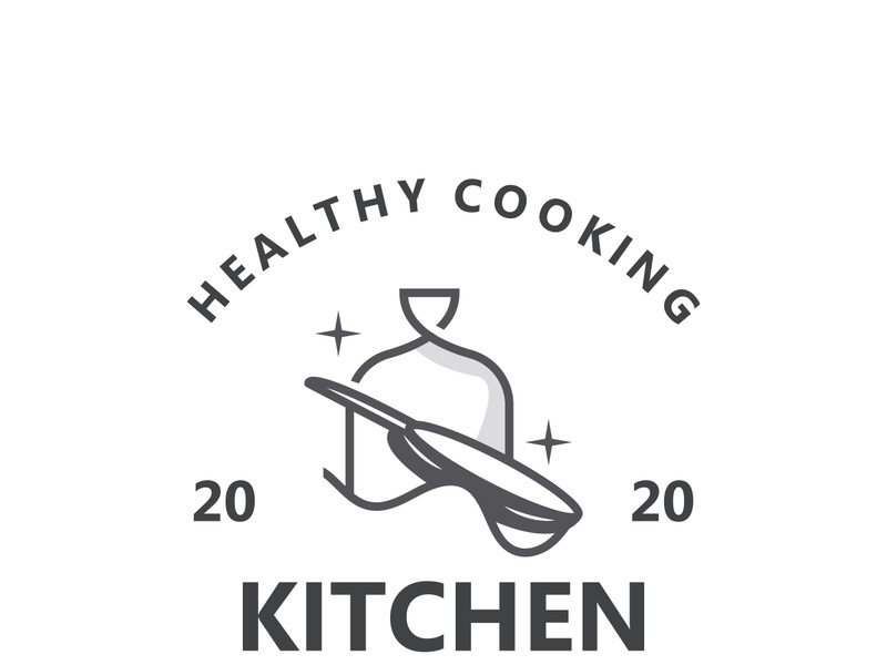 Cooking logo design. Icon or symbol inspration simple line for restaurant business