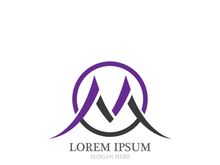 M Letter Logo Template vector illustration design