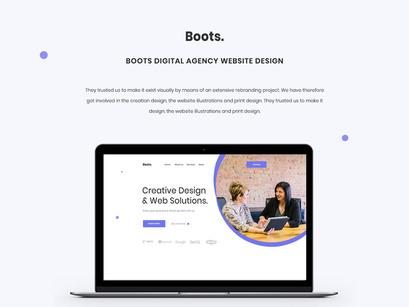 Boots Digital Agency Website Design