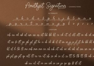 Amethyst Signature Font