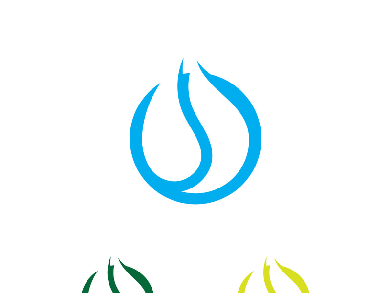 Blue Water Drop Logo Icon Vector Design