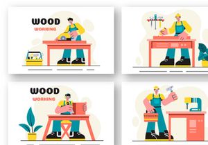 12 Woodworking Illustration