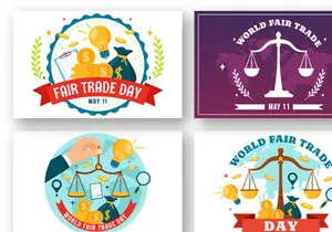 12 World Fair Trade Day Illustration