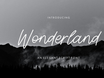Wonderland - An Elegant Script Font preview picture