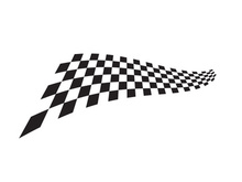 Race flag design illustration