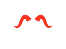Devil horn red logo icon