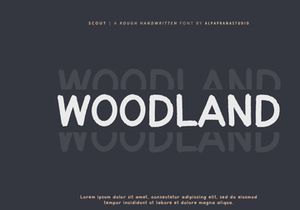 Scout - Rough Handwritten Font