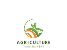 Agriculture Farm Logo Design. Premium country farming field natural harvest
