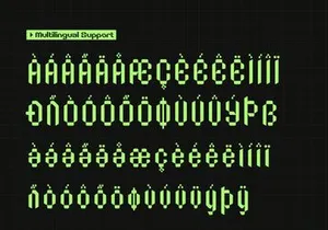 Bitstream Screen | Pixelated Font