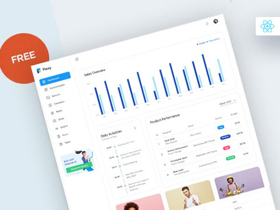 Flexy Free React Material Admin Template