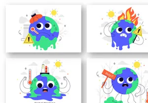 10 Global Warming Illustration
