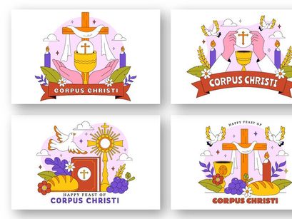 10 Corpus Christi Religious Illustration