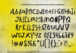 Hypercrack - Scribbles Font