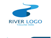River Logo vector icon illustration design template