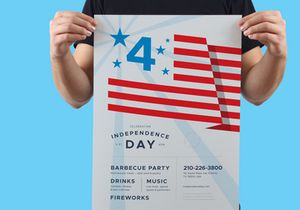 4th July Poster Template