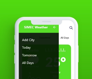 Weather App UI Design full project.